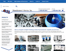 Tablet Screenshot of manufacturersserviceinc.com